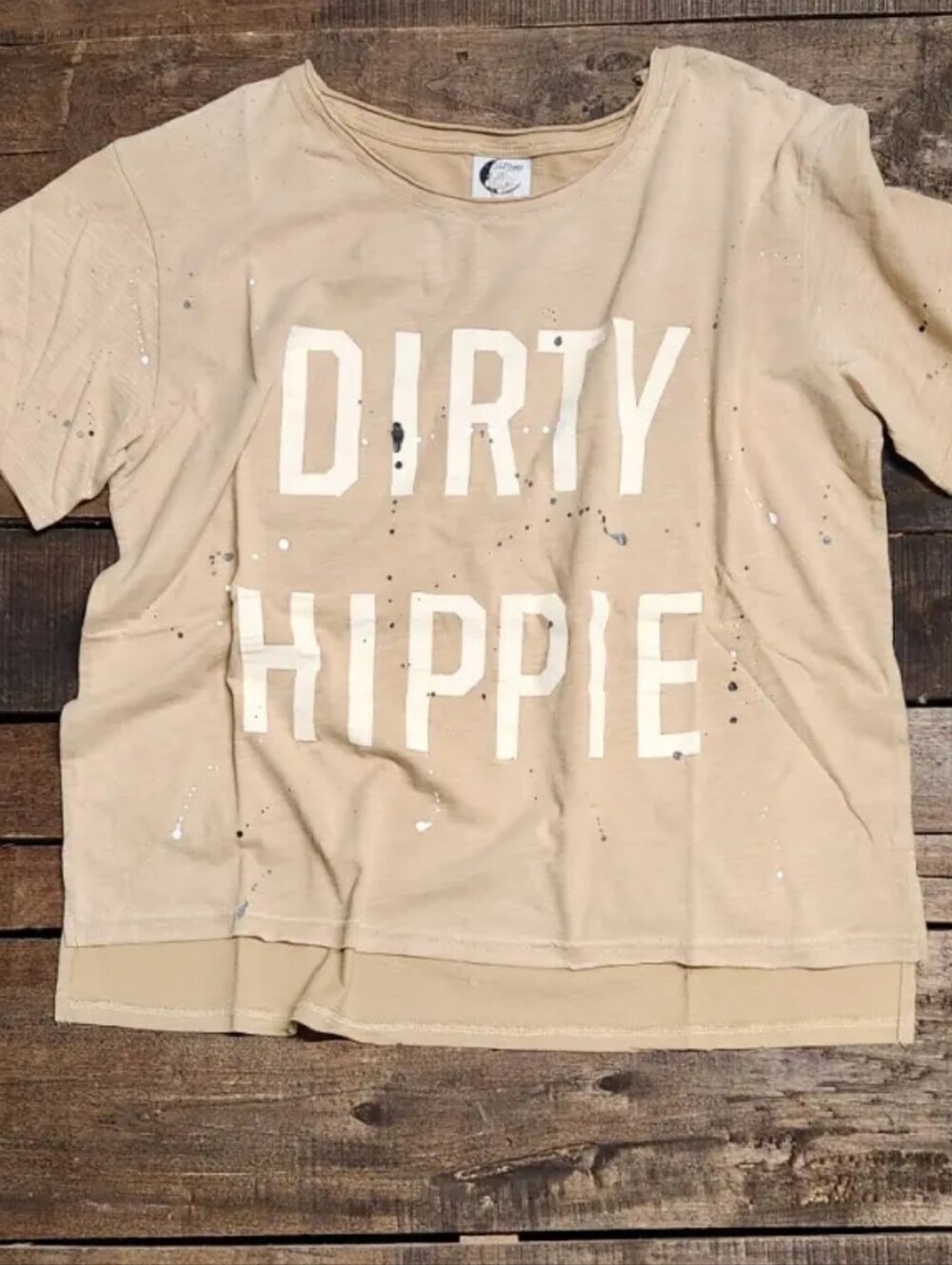 #1976 Jaded Gypsy Dirty Hippie Tee | Vintage Tan